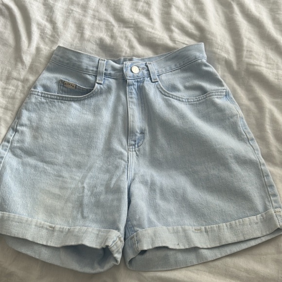 vintage jeans light washed shorts - Picture 3 of 5